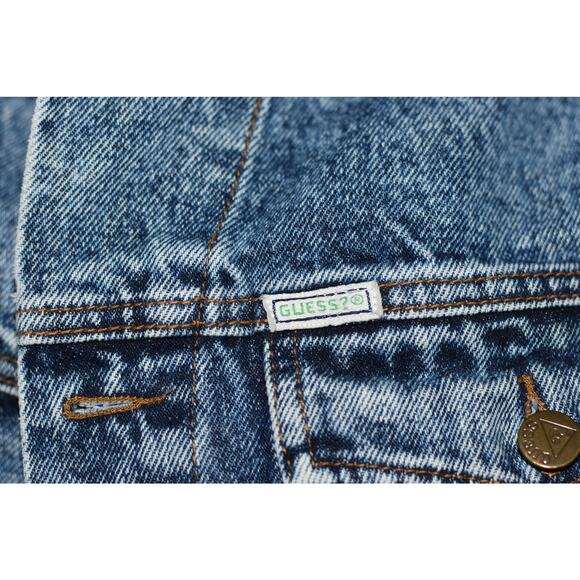RARE Guess by Georges Marciano for Jeans Acid Wash Denim Jacket Made in the USA - Picture 6 of 9
